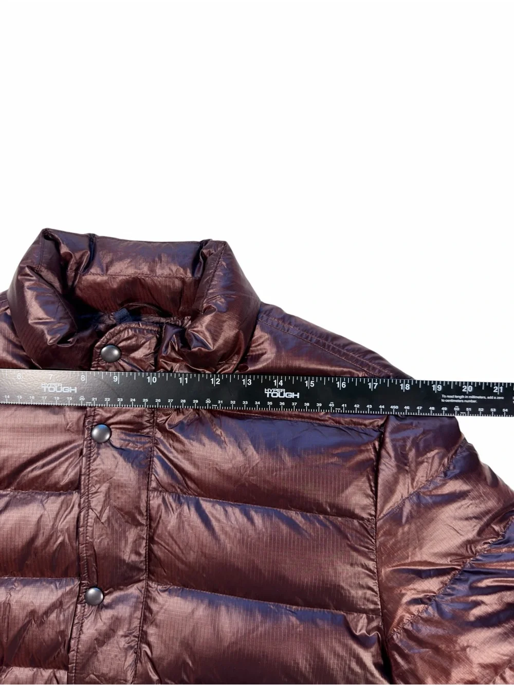J Crew Men's Outerwear Quilted Duck Down Puffer Jacket Deep Burgundy Size M